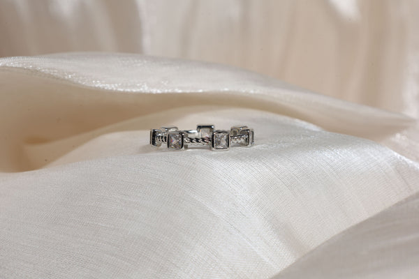 【les bon bon】delight ring white gold Embellished Gold Dipped Ring - White Gold – thefortunejeweler