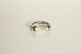 Stone Accent Rope Ring - Pearl