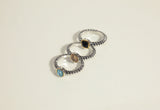 Solitaire Rope Ring - Blue Topaz