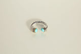 Stone Accent Rope Ring - Turquoise