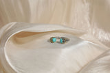 Stone Accent Rope Ring - Turquoise