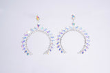 Lexington Pendant Hoops with Iridescent Crystal