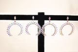 Lexington Pendant Hoops with Iridescent Crystal